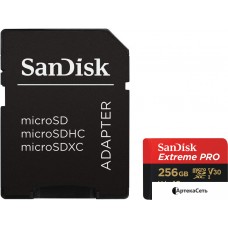 Карта памяти SanDisk Extreme PRO microSDXC SDSQXCD-256G-GN6MA 256GB (с адаптером)
