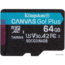 Карта памяти Kingston Canvas Go! Plus microSDXC 64GB