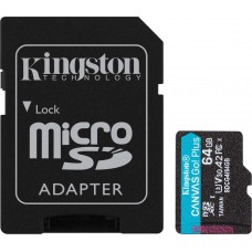Карта памяти Kingston Canvas Go! microSDXC 64GB SDCG4/64GB (с адаптером)