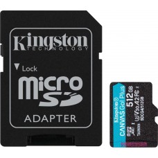 Карта памяти Kingston Canvas Go! microSDXC 512GB SDCG4/512GB (с адаптером)