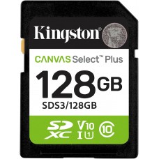 Карта памяти Kingston Canvas Select Plus SDXC 128GB SDS3/128GB