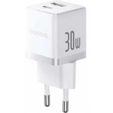 Сетевое зарядное Baseus Palm Fast Charger C+U 30W EU P1011160A213-01 (белый)