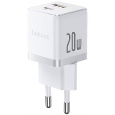 Сетевое зарядное Baseus Palm Fast Charger C+U 20W EU P10111608213-00 (белый)