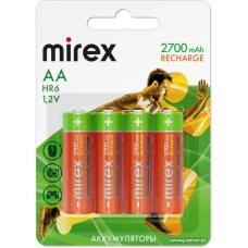 Аккумулятор Mirex AA 2700mAh 4 шт 23702-HR6-27-E4
