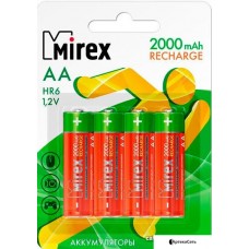 Аккумулятор Mirex AA 2000mAh 4 шт HR6-20-E4