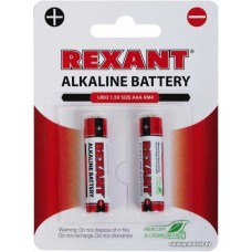 Батарейки Rexant AAA/LR03 2шт 30-1052