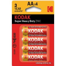 Батарейка Kodak Super Heavy Duty Zinc AA R6-4BL 4 шт