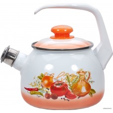 Чайник со свистком Лысьвенские эмали Итальянская кухня С-2711АП/4