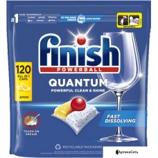 Капсулы для посудомоечной машины Finish Powerball Quantum Lemon (120 шт)