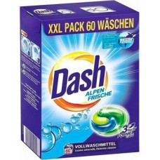 Капсулы для стирки DASH Alpen Frische (60 шт)