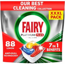 Капсулы для посудомоечной машины Fairy Platinum Plus Все в 1 Лимон (88 шт)