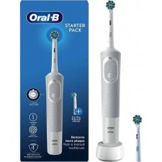 Электрическая зубная щетка Oral-B Vitality D100 Starterkit + 2 насадки (серый)