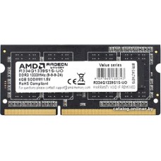 Оперативная память AMD Radeon R3 Value Series 4GB DDR3 SODIMM PC3-10600 R334G1339S1S-UO