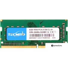 Оперативная память Tecmiyo 8ГБ DDR4 SODIMM 2666 МГц 8G1RPC4-21300S-G0