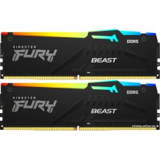 Оперативная память Kingston FURY Beast RGB 2x16ГБ DDR5 5200 МГц KF552C40BBAK2-32