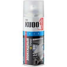 Автомобильный грунт Kudo 1К грунт эпоксидный для точечного ремонта KU2403 (520 мл, серый)
