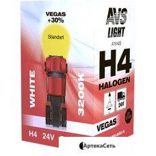 Галогенная лампа AVS Vegas H4 24V 75/70W 1шт [A78142S]