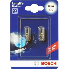 Лампа накаливания Bosch W5W Longlife Daytime 2шт