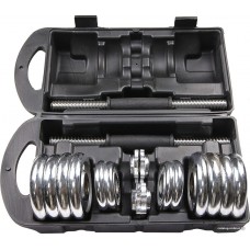 Набор гантелей Atlas Sport хромированные в чемодане 15 (2x7.5 кг)