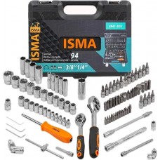 Набор трещотка с головками и битами ISMA ISMA-4941-5DS (94 предмета)