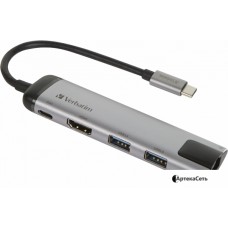Док-станция Verbatim USB-C Multiport Hub 49141