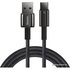 Кабель Baseus Tungsten Gold USB Type-A - USB Type-C (1 м, черный)