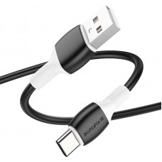 Кабель Borofone BX84 USB Type-A - USB Type-C (1 м, черный)