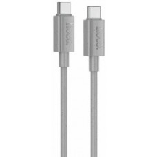 Кабель Hoco X107 USB Type-C - USB Type-C (1 м, серый)