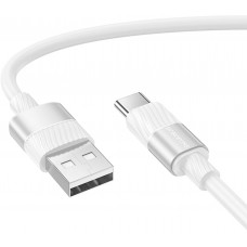 Кабель Borofone BX106 USB Type-A - USB Type-C (1 м, белый)