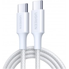Кабель Ugreen L502 USB Type-C - USB Type-C (2 м, белый)