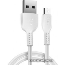 Кабель Hoco X20 microUSB (2 м, белый)
