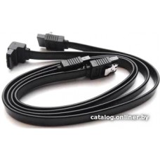 Cablexpert SATA Data 2 шт., прямой и Г-образный коннектор с защёлками, 40-50 см