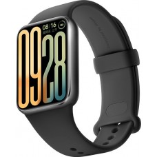 Фитнес-браслет Xiaomi Smart Band 9 Pro M2401B1 (серый, с черным силиконовым ремешком, международная версия)