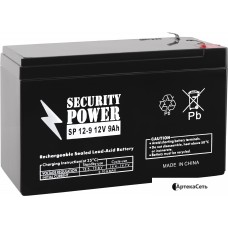 Аккумулятор для ИБП Security Power SP 12-9 F1 (12В/9 А·ч)