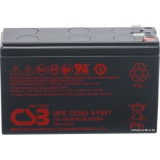 Аккумулятор для ИБП CSB Battery HRL UPS 12360 6 F2F1 Slim (12В/7.5А·ч)