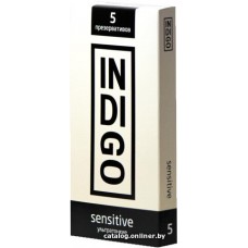Гладкие презервативы Indigo Sensitive №5 ультратонкие
