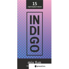 Рельефные презервативы Indigo Mix Fun №15 микс удовольствий