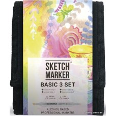 Маркер художественный Sketchmarker Basic 3 12bas3 (12 шт)