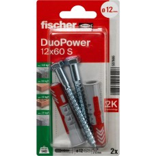 Дюбель-гвоздь Fischer DuoPower 12 x 60 S K NV 537665 (2 шт)