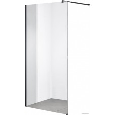Душевая стенка Saniteco Walk-In SN-W8TB90 (90x200, прозрачное стекло, черный профиль)