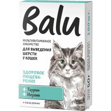 Лакомство для кошек Balu Здоровое пищеварение для выведения шерсти кошек 50 г (100 таблеток)