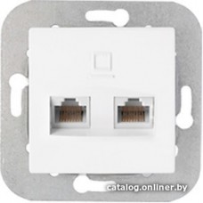 Розетка компьютерная Bylectrica Стиль РК216-015 (белый)