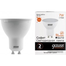 Светодиодная лампочка Gauss LED MR16 GU10 7 Вт 3000 К 13617