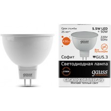 Светодиодная лампа Gauss Elementary GU5.3 5.5Вт 3000K 13516
